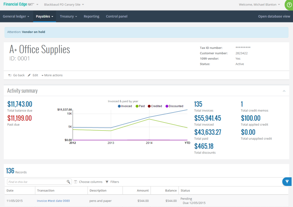 13 Best Church Accounting Software Of 2024 The Lead Pastor   Web App Library Categories Providers Screenshots 001 225 985 Pub Blackbaud Financial Edge Nxt Screenshot 1701780671 