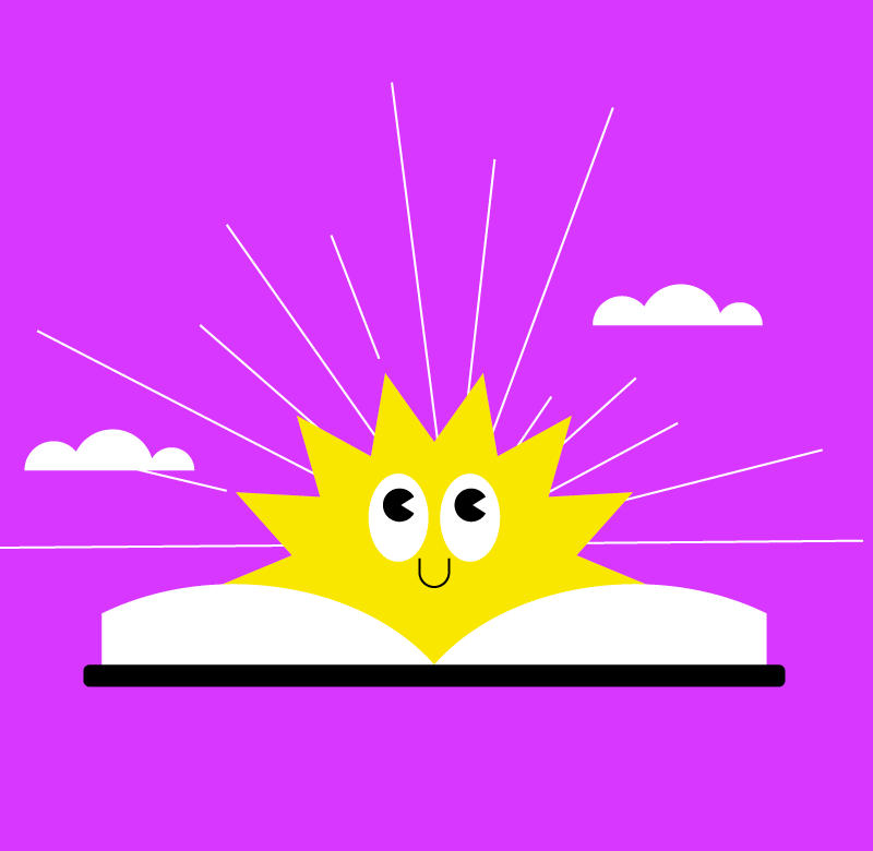 illustration of the sun rising over an open book for making church leadership fun for youth